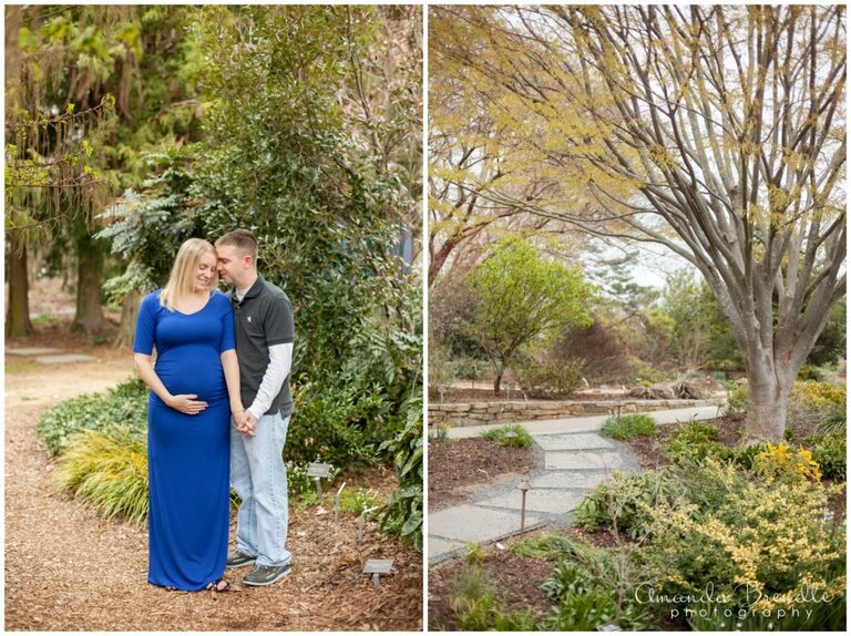 Matt + Lori | Raleigh, NC Maternity Photographer Amanda Brendle Photography at J.C. Raulston Arboretum